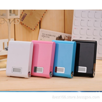 12000mAh LCD External Power Bank Dual USB with a USB Cable Battery Charger for iPhone PSP for HTC